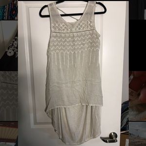 Boho high-low blouse